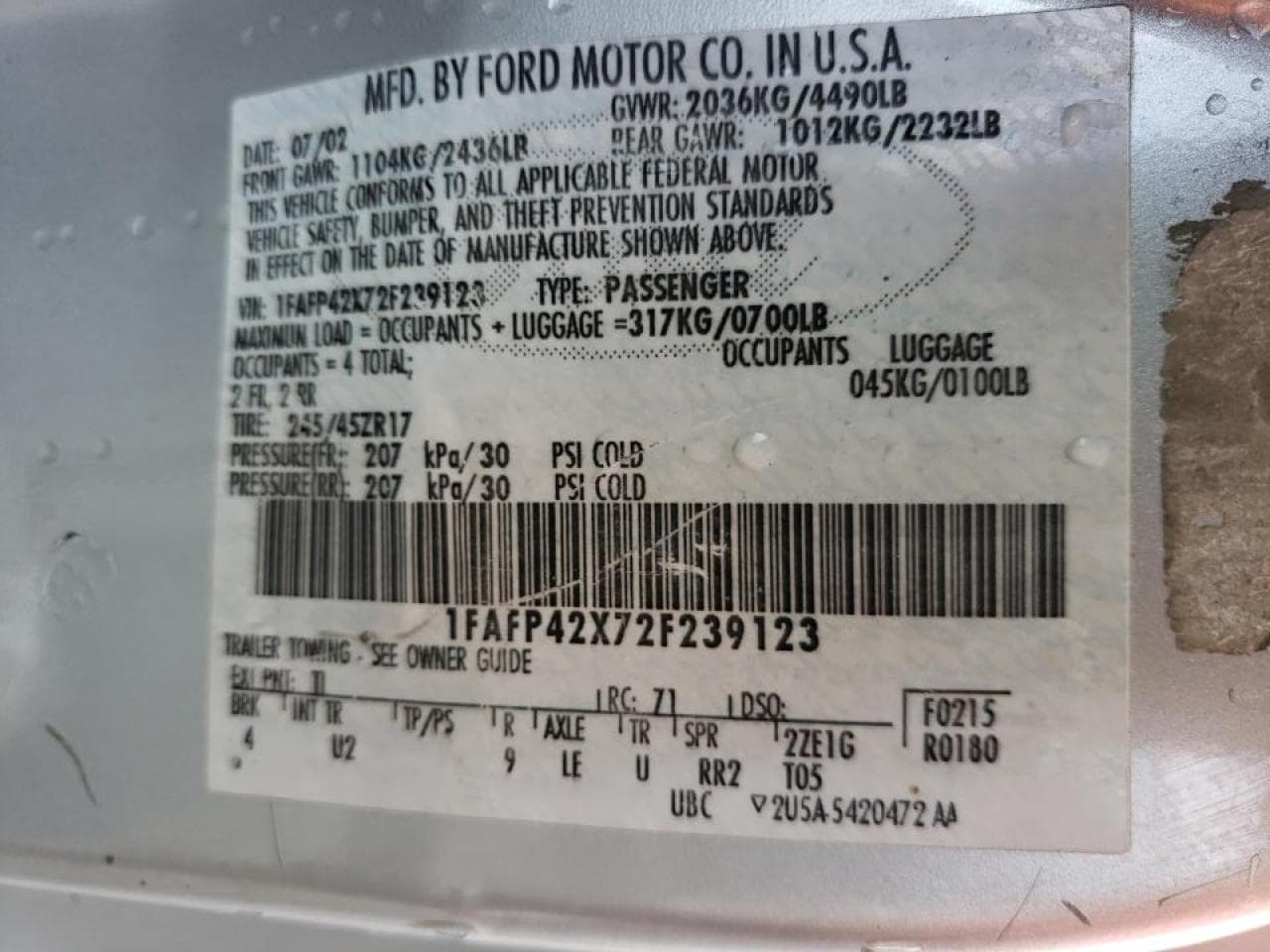 2002 Ford Mustang 10